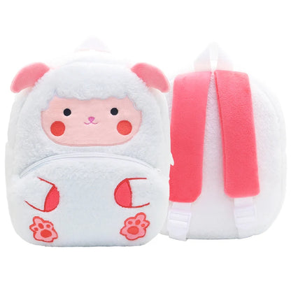 Cartoon cute plush animal backpack school