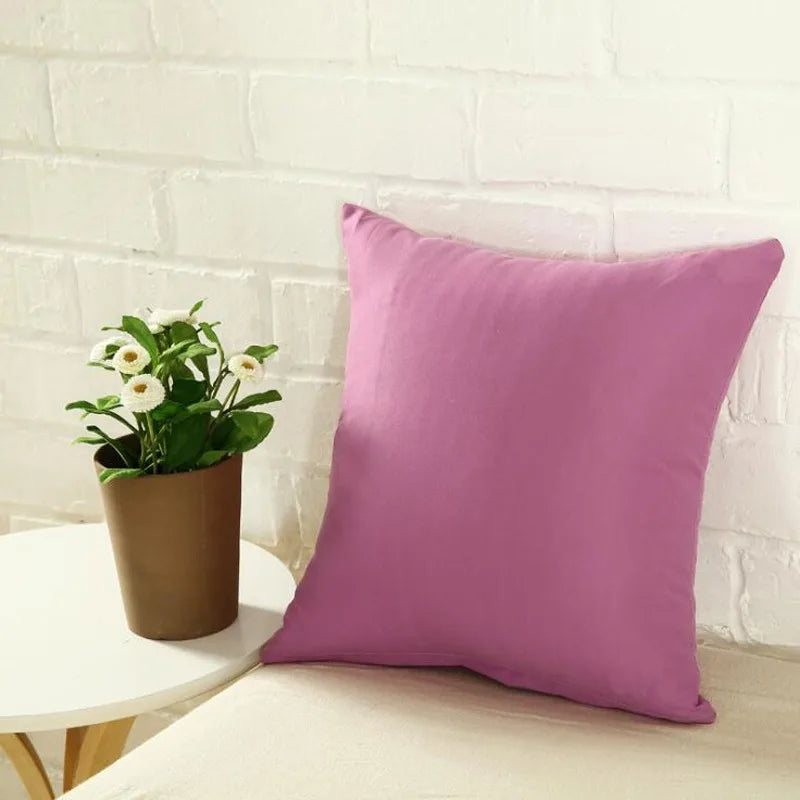 Candy Color Cushion Pillow Case Cover