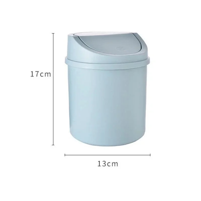 Mini Desktop Bin Small Trash Can Tube