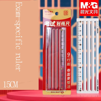 M&G ruler 9 mm spacing 15 cm long suitable for drawing straight lines