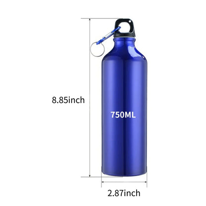 500/750mL Aluminum Outdoor Bike Sports Water Bottle