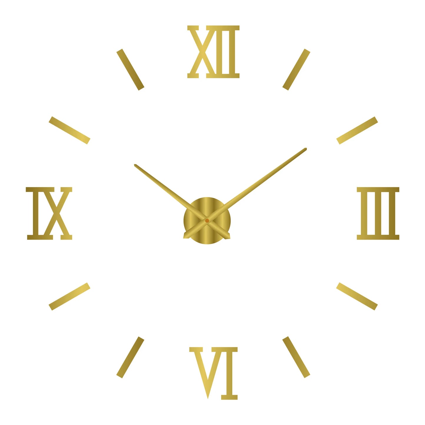 Large Wall Clock 3D DIY Quartz Acrylic Mirror Stickers Clocks