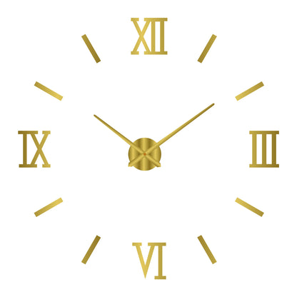 Large Wall Clock 3D DIY Quartz Acrylic Mirror Stickers Clocks
