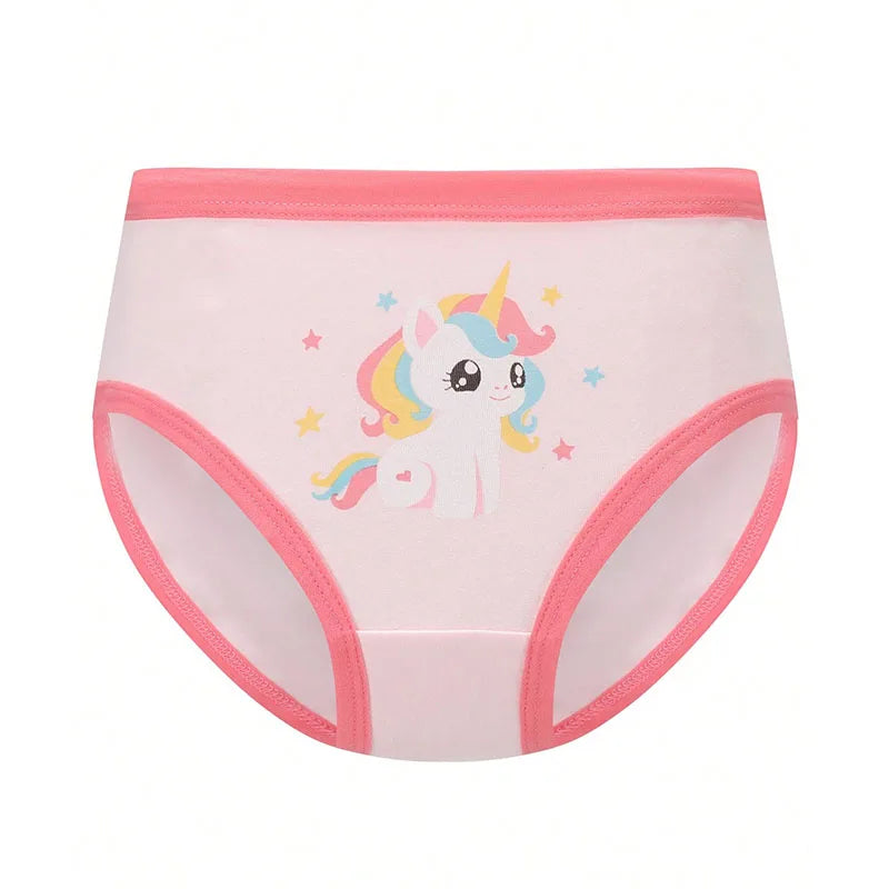 4 Pcs/Lot Cartoon Girls Cotton Underwear