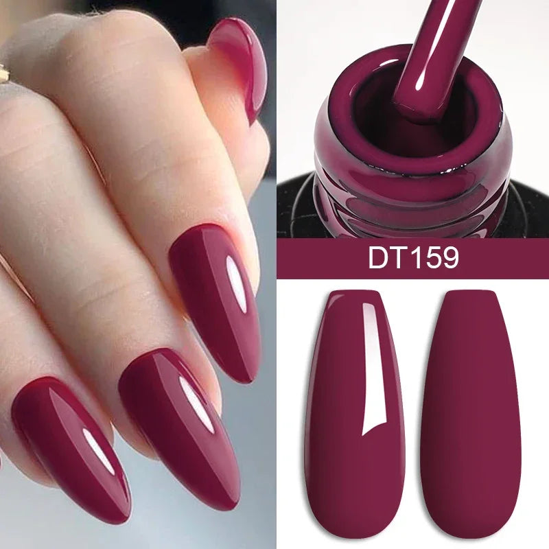 7ml Red Series Gel Nail Polish Glitter
