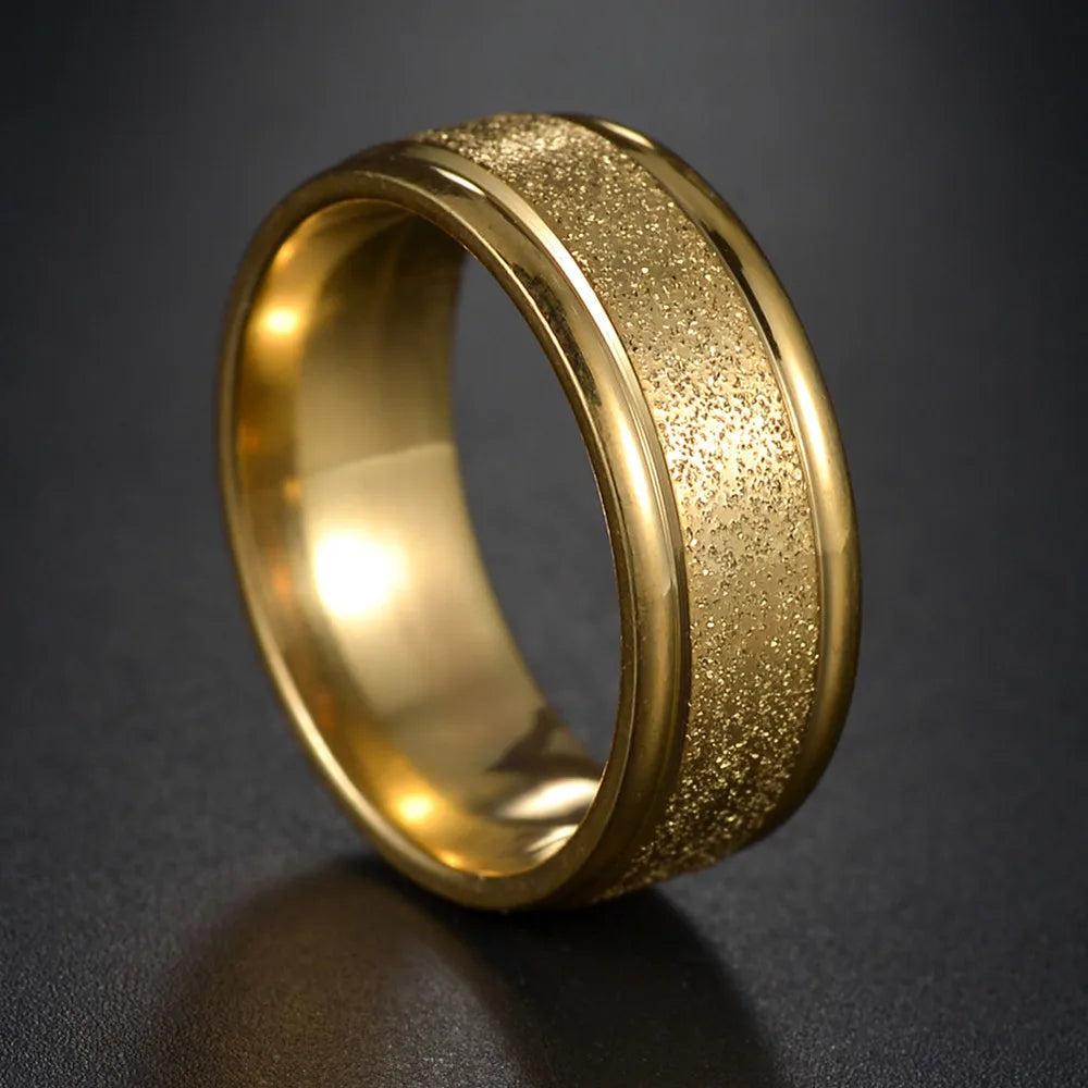 Stainless Steel Matte Rings