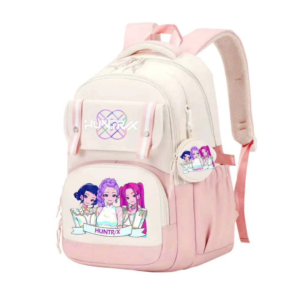 KPop Demon Hunters School Bag Backpack Zipper Bookbag