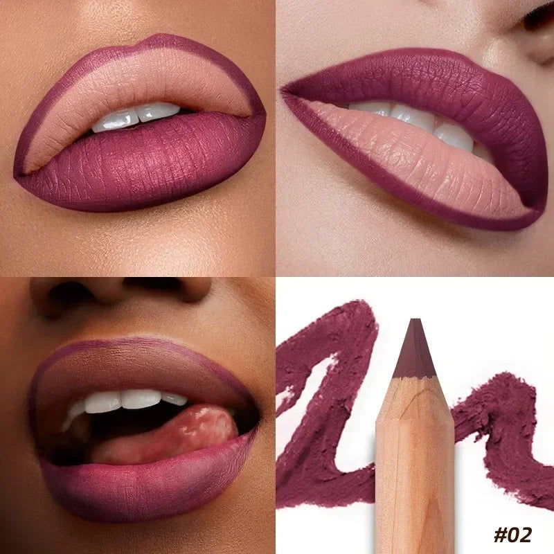 Matte 8-colors Lip Liner Pencil Lip Contour Lipstick Waterproof Lipliner Makeup