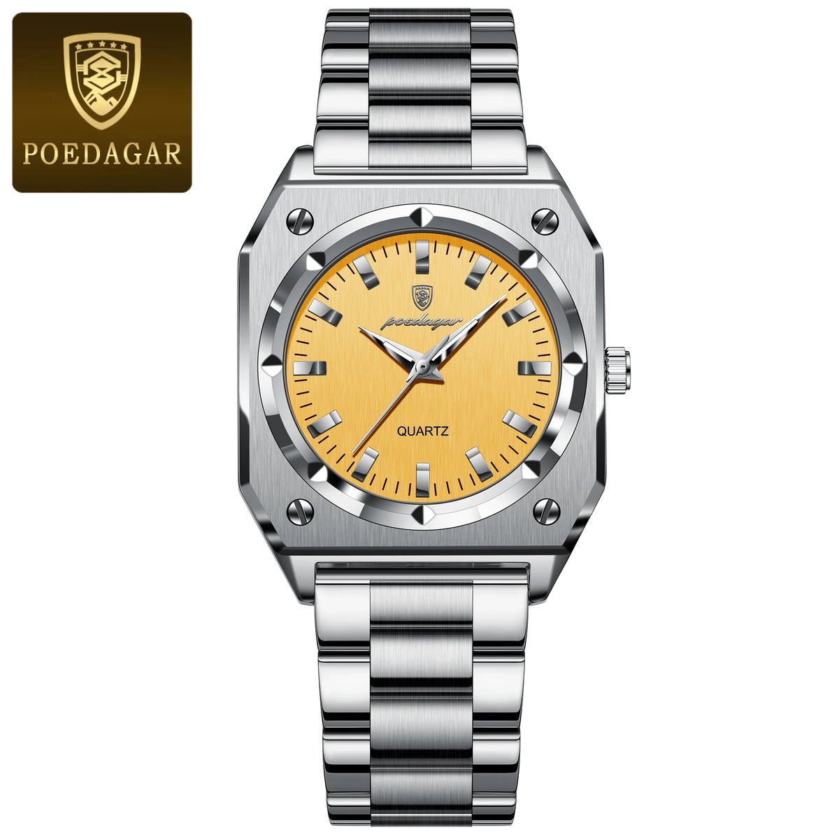 Elegant  Waterproof Stainless Steel Luminous Quartz Watches