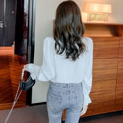 Chiffon Long Sleeve Blouses