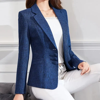 Slim Single Breasted Business Blazer Coats