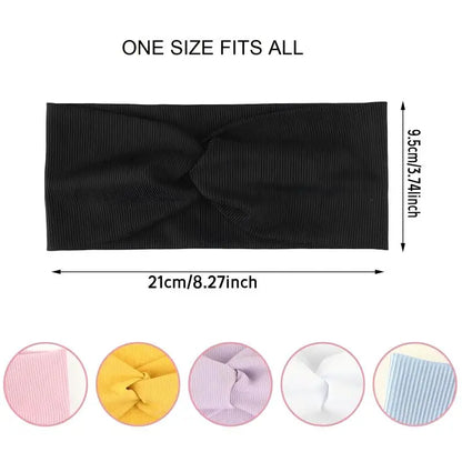 Silky Threaded Fabric Twist Headband