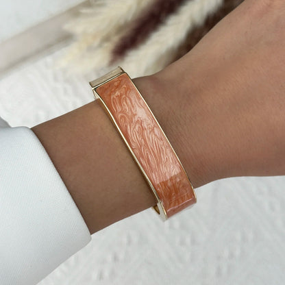 Round Bangles Exaggerated Geometric Wide Cuff Bracelets Hip Hop