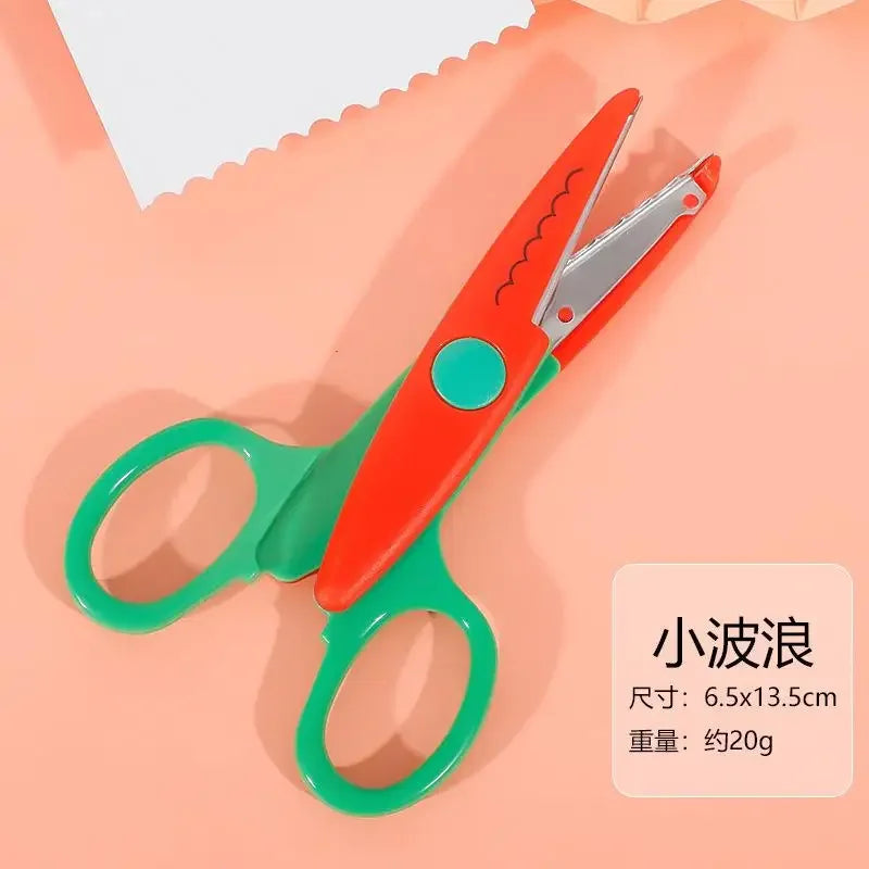 6pcs Scissors Wavy Pattern Paper Cutter Diy Handmade