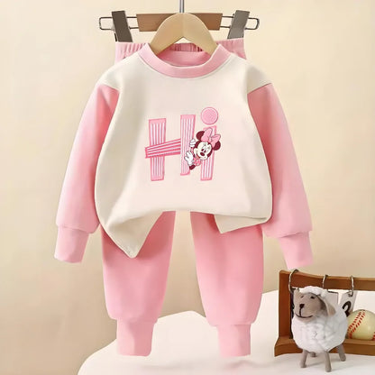 Autumn Long Sleeve Bottom Sleepwear Pajamas Sets