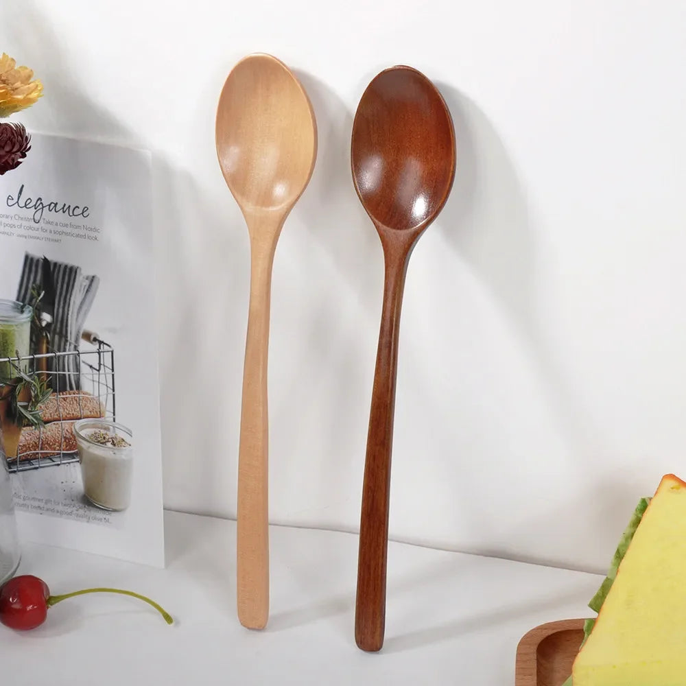 2pcs Wooden Spoon Kitchen Cooking Tools