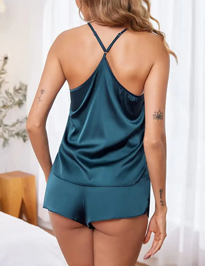 Sexy Lace Satin Pajama Sets