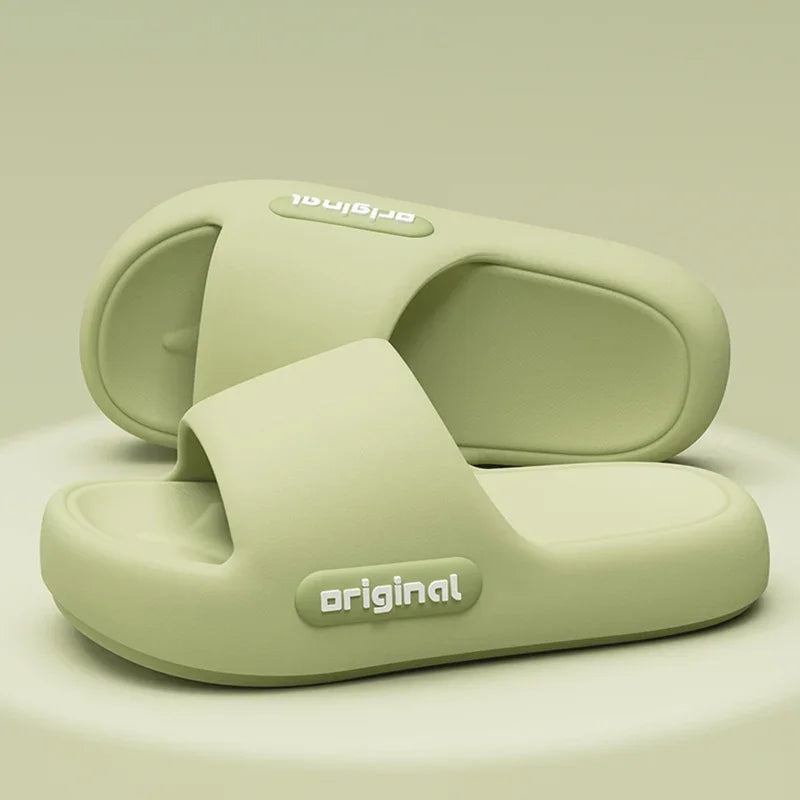 Candy Color EVA Thick Soft Bottom Flip Flops Slippers