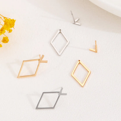 DANA Geometric Square Triangles Stud Earrings