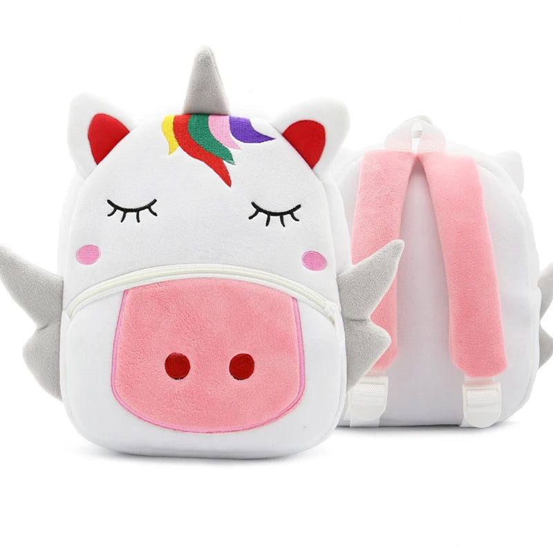 Cartoon cute plush animal backpack school