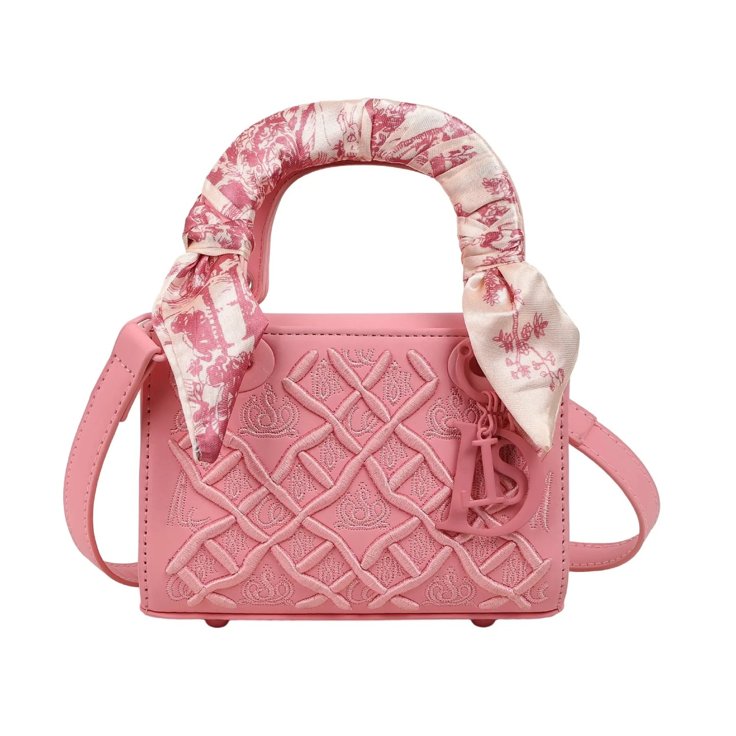 Silk scarf small square bag