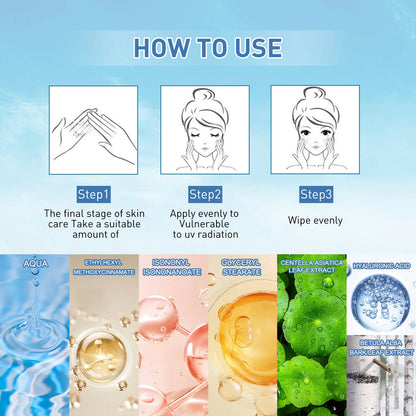 Facial Sunscreen for Oily UV Protection Skin