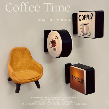 Mini Lightbox Fridge Magnet Coffee