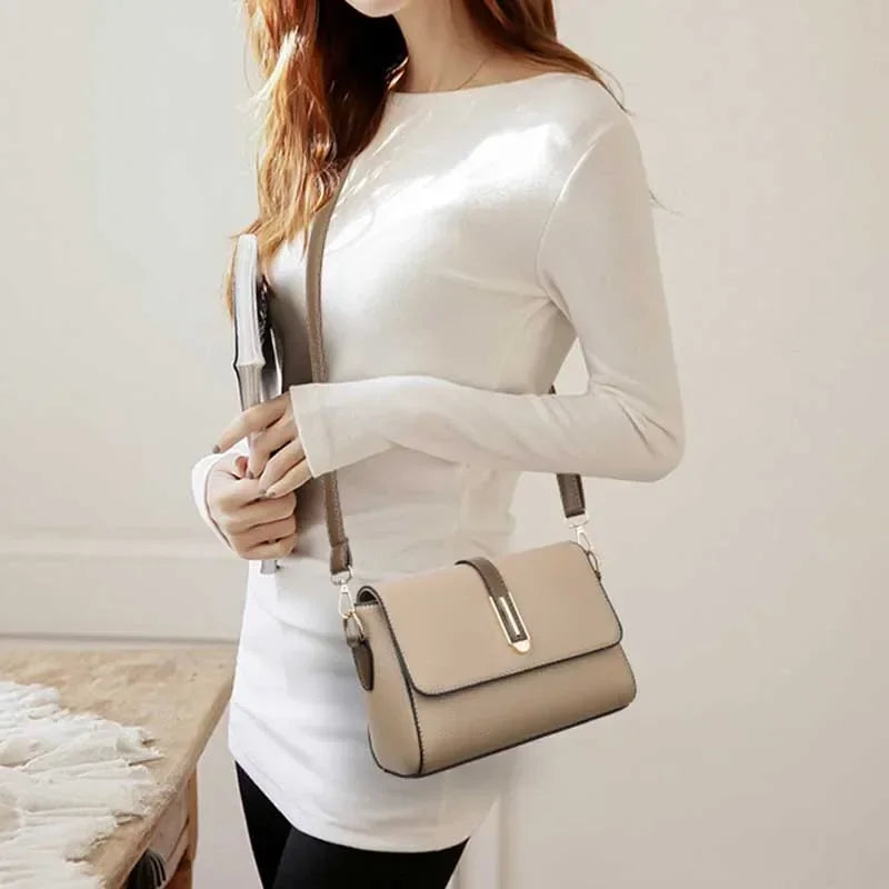 Leather Messenger Versatile Sling Bag