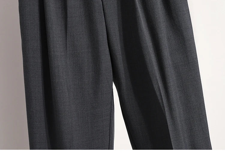 Korean High Waist Suit Casual Trousers