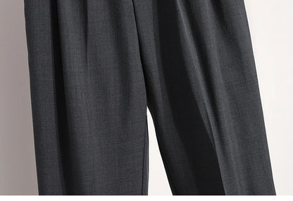 Korean High Waist Suit Casual Trousers