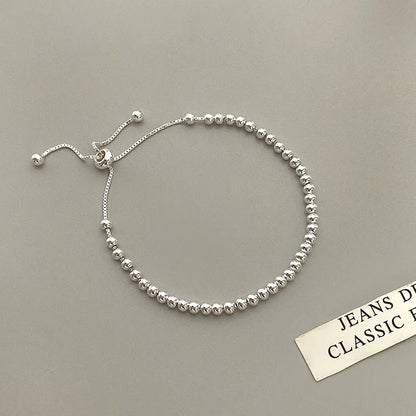 925 Sterling Silver Ball Necklace Set