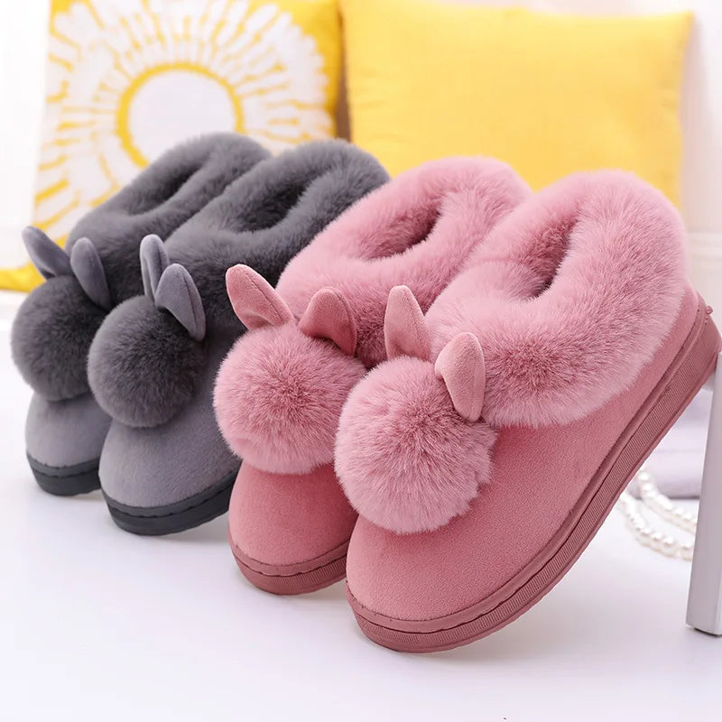 DANA Faux Rabbit Fur Indoor Slipper