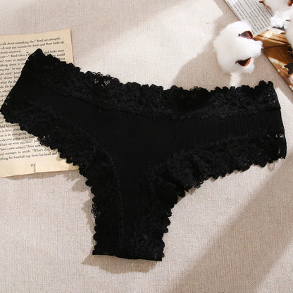 Perspective Lace Panties Sexy Low Rise Brazilian G-String Lingerie