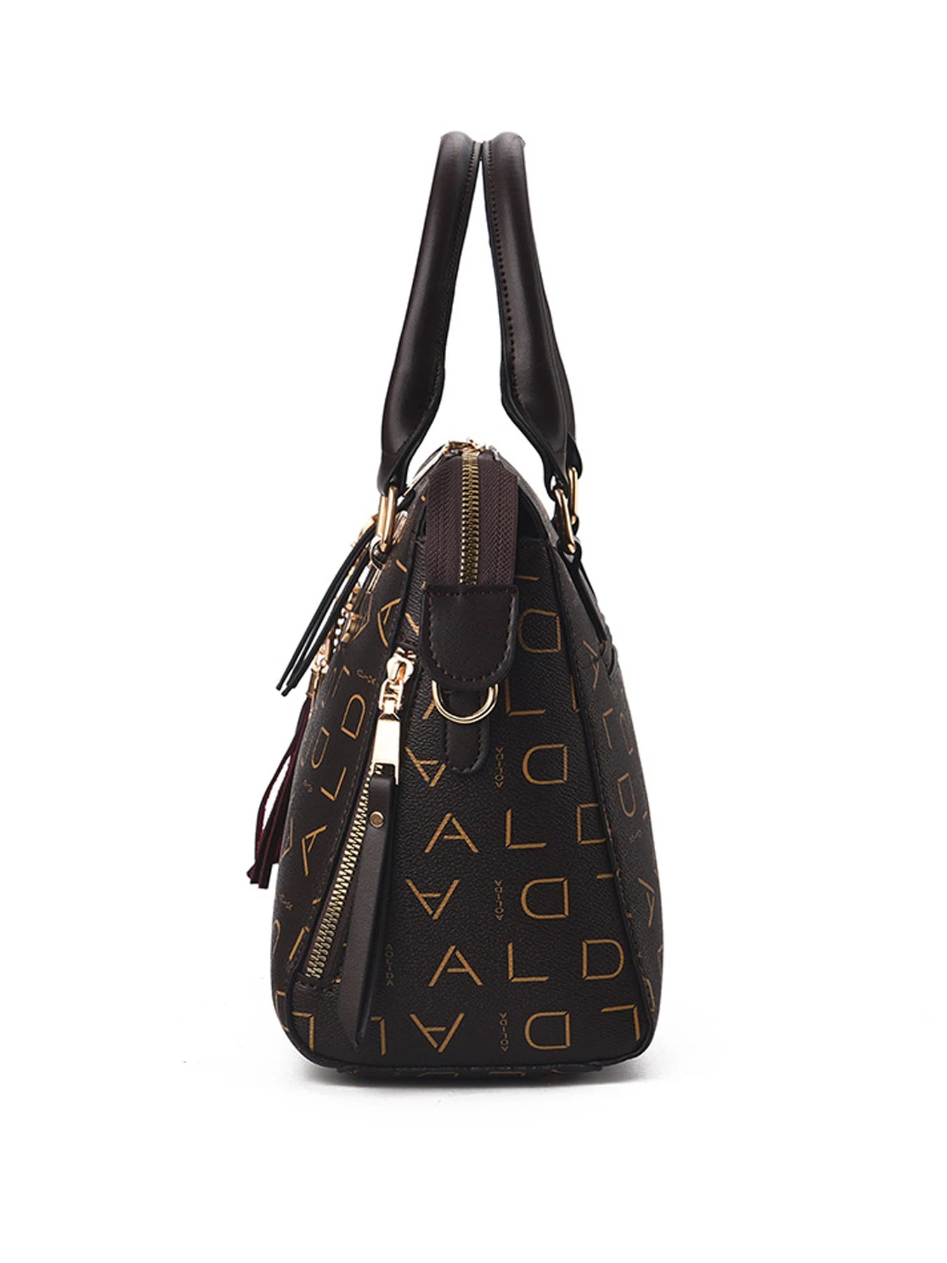 English letter handbag PU leather tassel bag