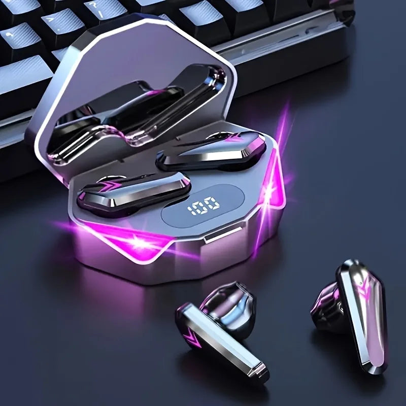 سماعة بلوتوث لاسلكية X15 TWS بشاشة عرض LED وسماعات رأس بخاصية إلغاء الضوضاء