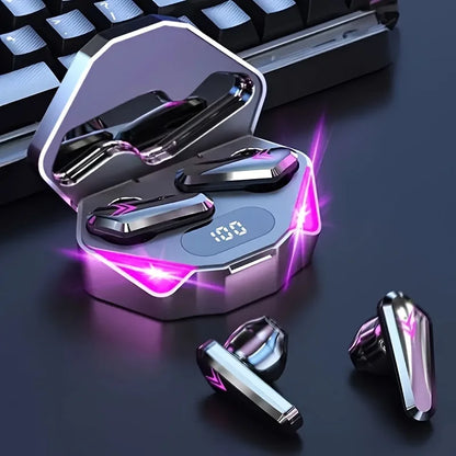 سماعة بلوتوث لاسلكية X15 TWS بشاشة عرض LED وسماعات رأس بخاصية إلغاء الضوضاء