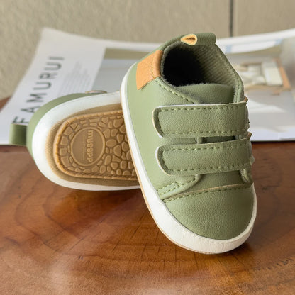 Leather Rubber Anti-slip Toddler First Walkers Shoes