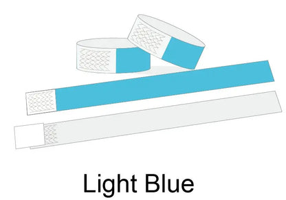 100pcs Colorful Neon Paper Wristbands Mixed Multicolor Waterproof