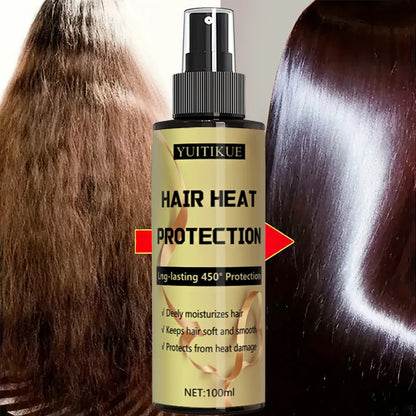 Hair heat protection spray