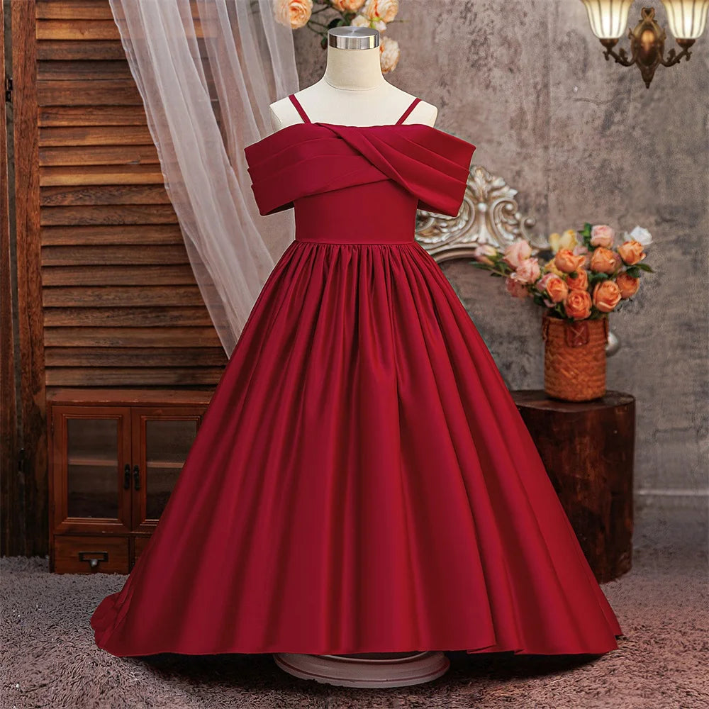 Long dress with train for poet's birthday Sling Trailing evening dress