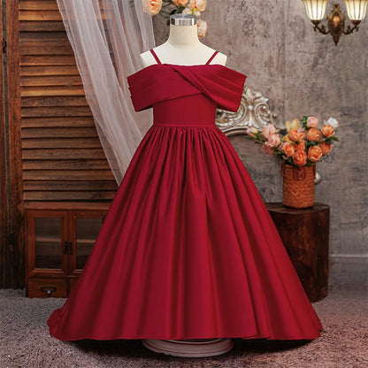 Long dress with train for poet's birthday Sling Trailing evening dress