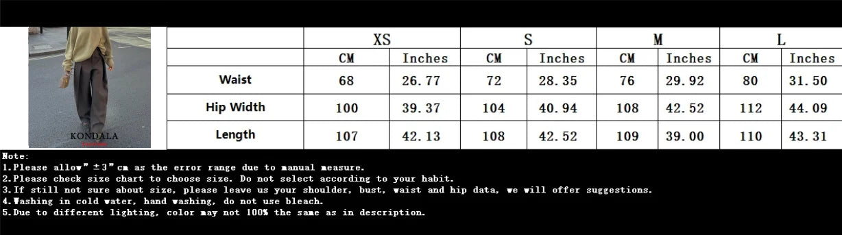 Chic Wide Leg Pants Office Lady Streetwear Pants