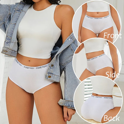 Seamless Cotton Briefs Plus Size Panties Low Waist Soft Lingerie S-XXL