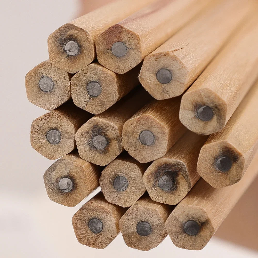 HB Natural Hexagon Wooden Lead Pencils Student Stationary