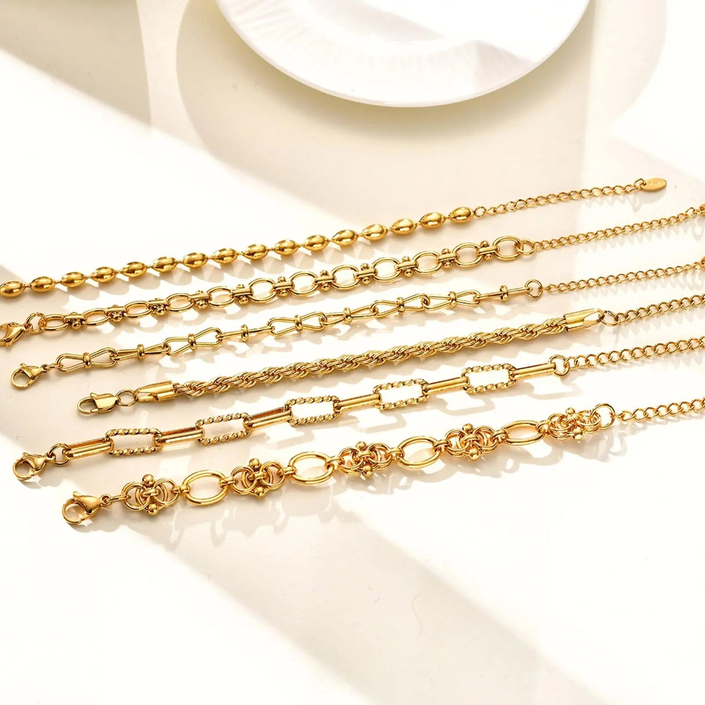 DANA Chunky Gold Plated Bracelets