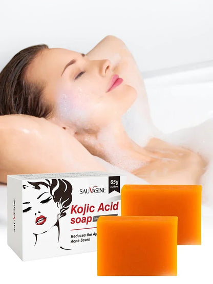 Jabón natural artesanal de ácido kójico para cuerpo y rostro
