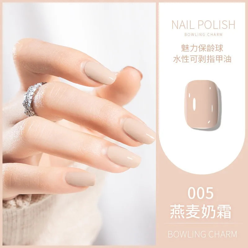 40 Colors Nail Polish Water-based Quick Drying Tearable Nail Art