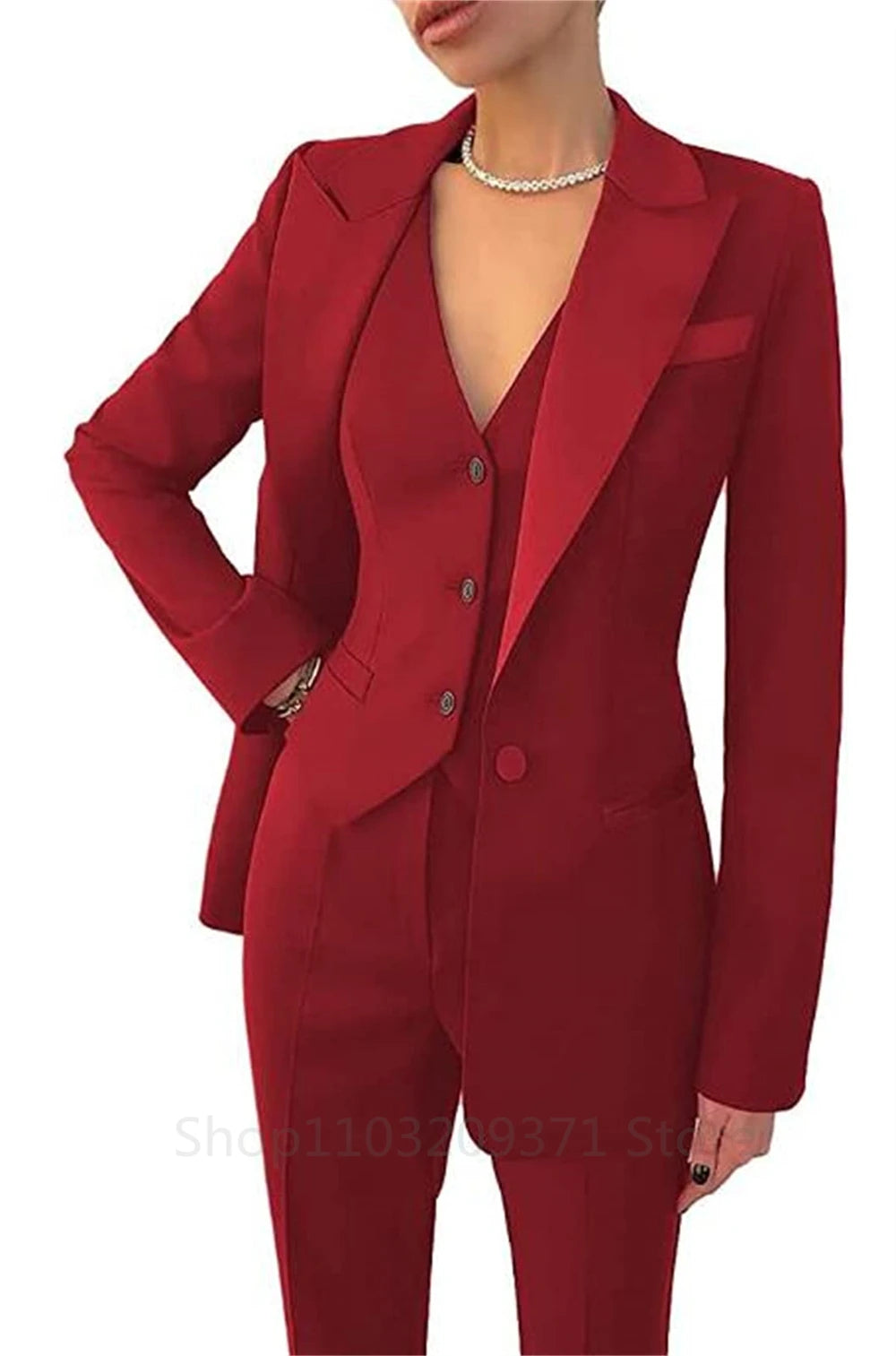 Elegant Long Sleeve Suit Jackets Set