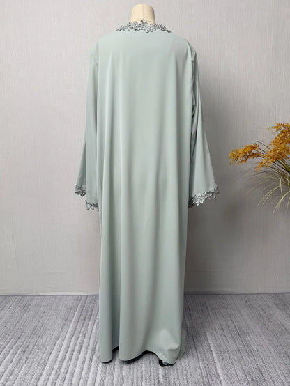 Elegant Beige Abaya Islamic Modest Fashion