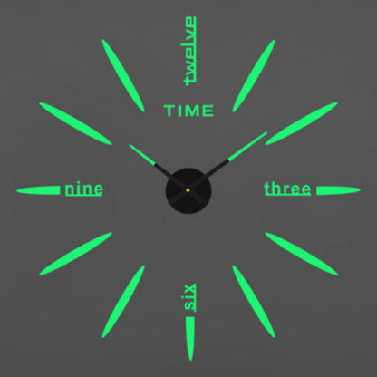 Large Wall 3D DIY Quartz Acrylic Mirror Stickers Clocks
